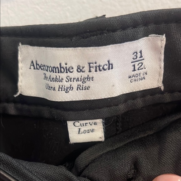 Abercrombie & Fitch Black Leather Pants - Picture 2 of 4